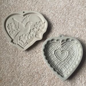 Brown Bag and Wilton cookie molds - hearts